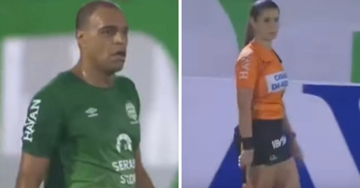 Exseleccionado brasileño se sobrepasa con árbitra durante partido amistoso 