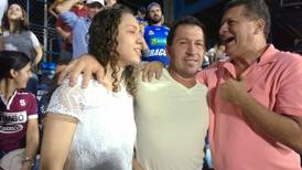 Harold López lloró por el gol de su hijo ante Saprissa