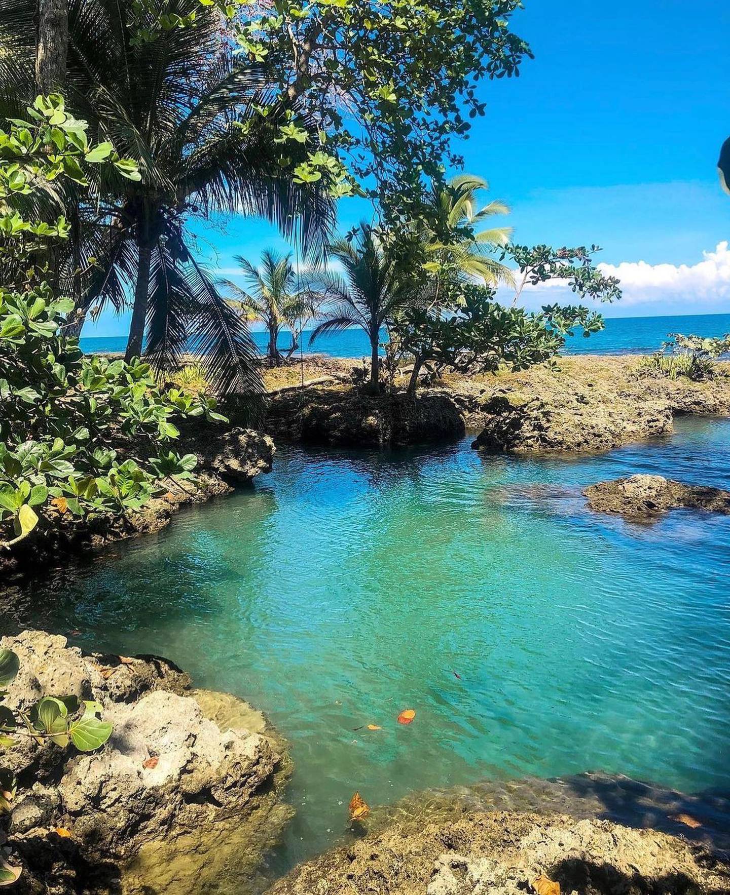Así es la piscina natural en Playa Negra. (Foto: Instagram)