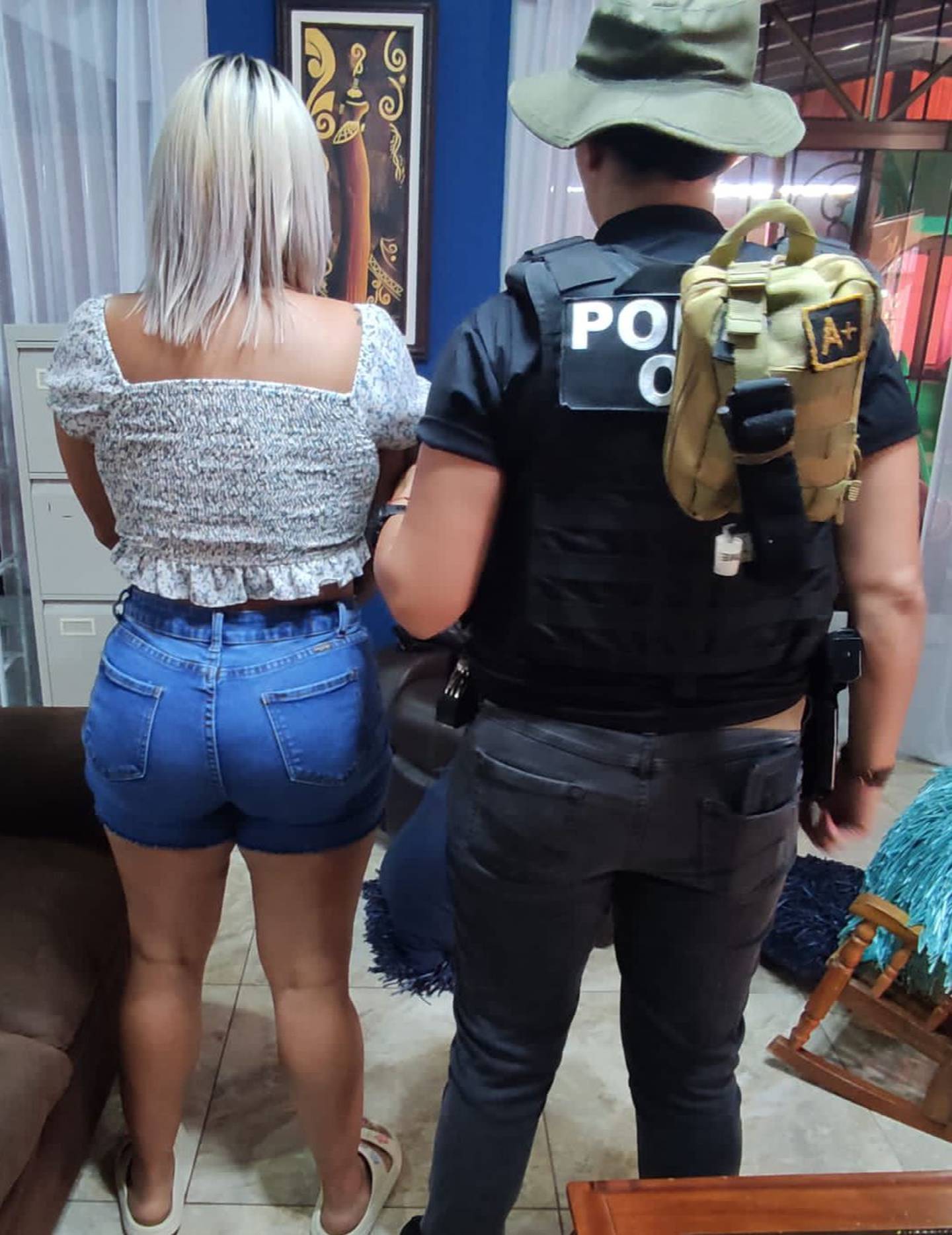 Operativo para detener a supuesto líder narco del grupo Los Catanos. Foto OIJ.