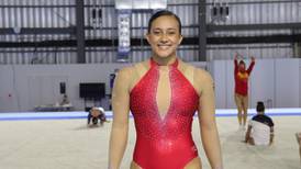 (Video) Gimnasta Luciana Alvarado probó los aparatos de los Juegos Olímpicos