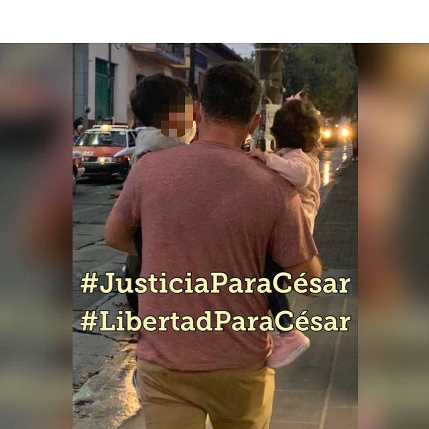 Familiares y seres queridos de César Herrera usan está imagen en redes sociales para exigir su liberación. Foto tomada de Facebook.
