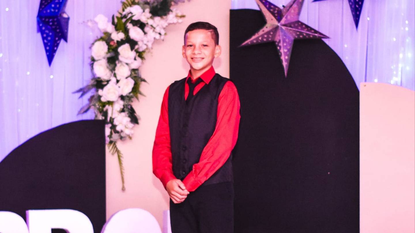 Joshua Steven Hernández Porras, de 14 años, murió arrastrado por un remolino en un río en San Rafael de Florencia, en San Carlos. Foto: Tomada de RCP Noticias