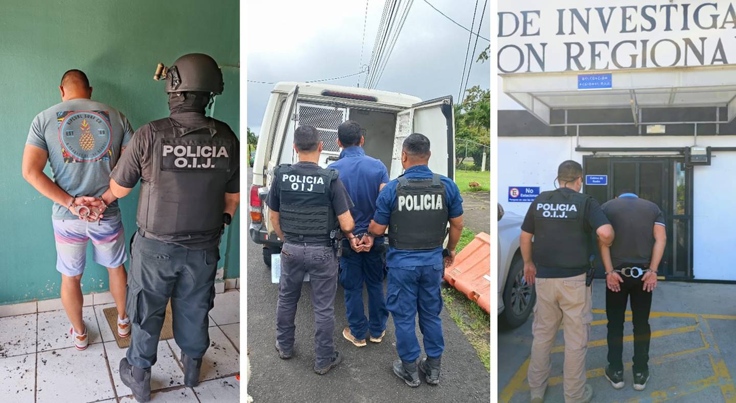 Detienen a hombre relacionados con secuestro en Guanacaste. Foto OIJ.