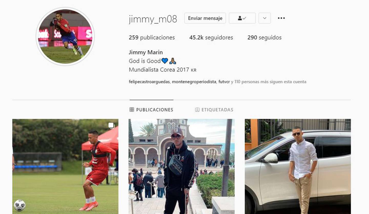 En su perfil de Instagram desaparecieron las fotos con el uniforme morado y blanco. Captura de imagen.