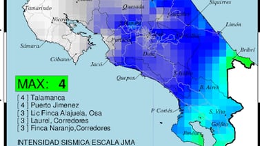 Temblor de 5,8 grados sacudió Costa Rica este Martes Santo 