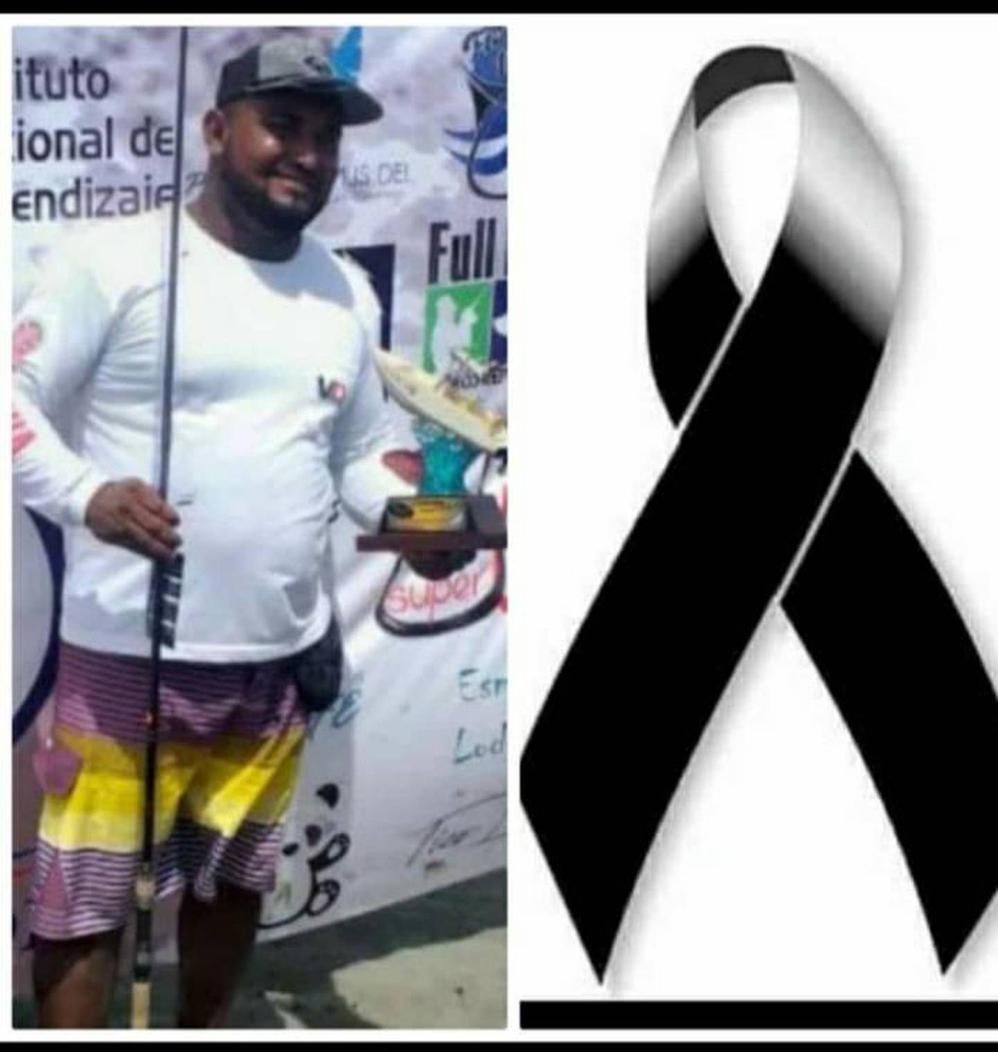 Junior Chavez, de 37 años, hijo de Fabiana Matarrita Gómez, falleció el 11 de noviembre del 2020 atropellado por una lancha en Westfalia. Foto: Tomada de FB