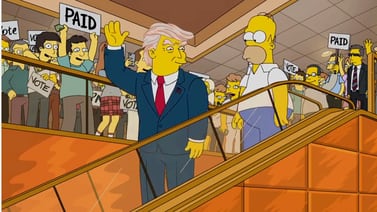 Los Simpson lo hicieron de nuevo... mostraron la Casa Blanca con luces apagadas