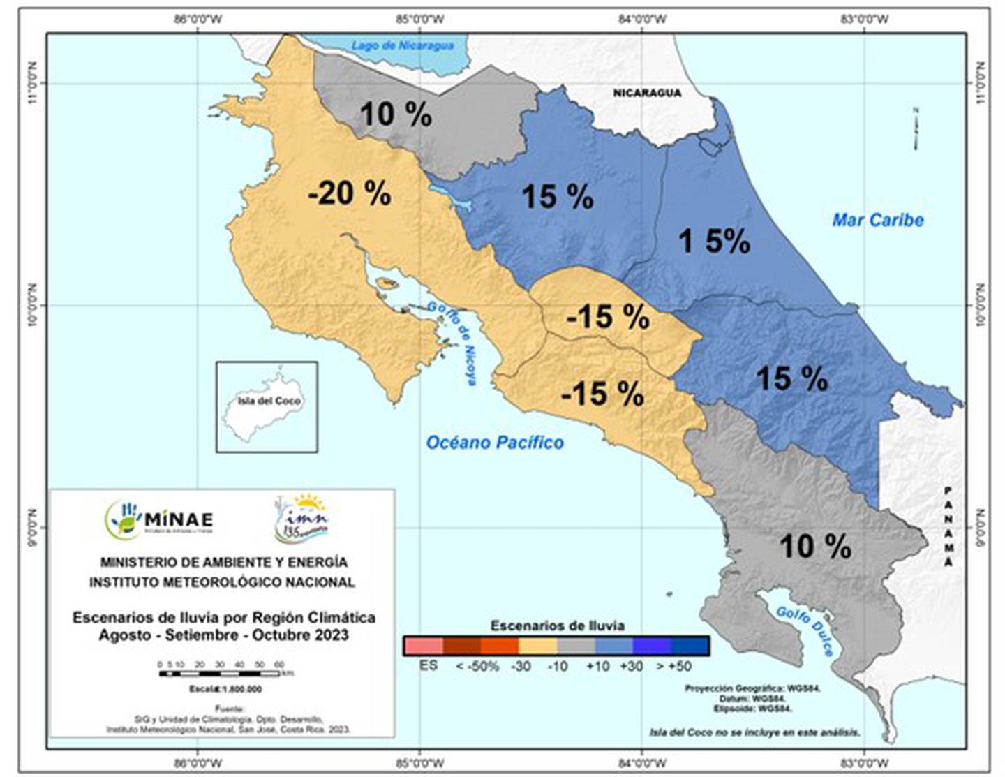 Fenómeno de El Niño afectara las lluvias en distintas zonas del país. Foto IMN.
