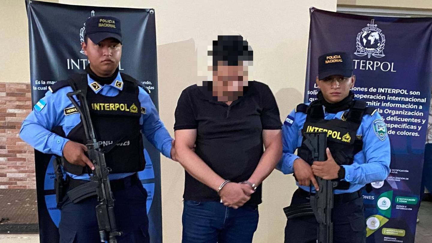 Monge fue detenido este jueves por agentes de Interpol. Foto medio hondureño Tu Nota.