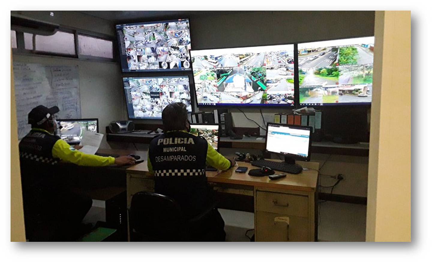 Sistema videovigilancia municipalidad de Desamparados. Foto cortesía.