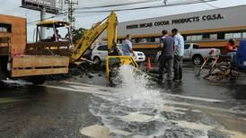Fuga tiene a 150 mil personas sin agua en San José