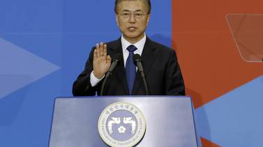 <div>Presidente de Corea del Sur habla de una "alta posibilidad" de conflicto con Corea del Norte</div>