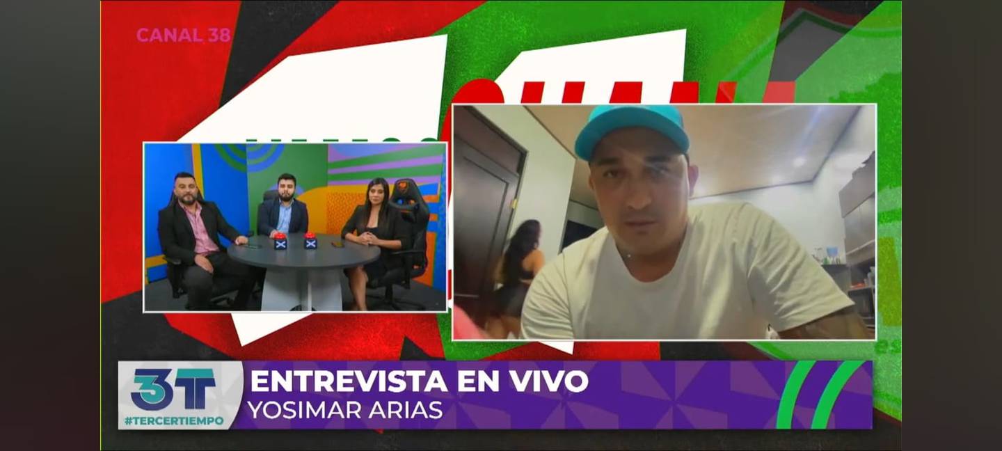 Yosimar Arias y su pareja no calcularon bien la cámara en plena entrevista