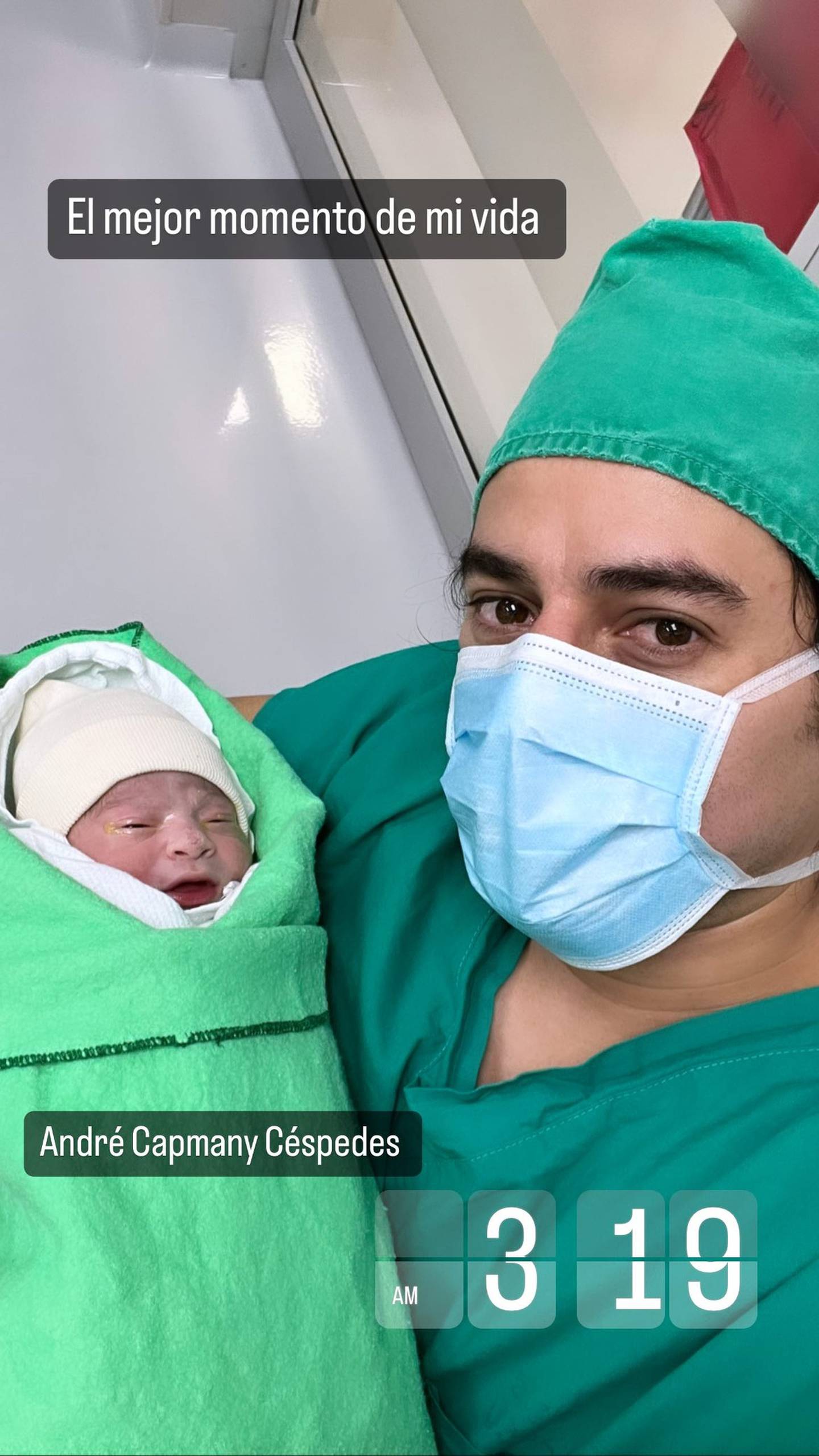 Pedro Capmany está feliz con el nacimiento de su hijo este 2 de noviembre de 2023. Instagram