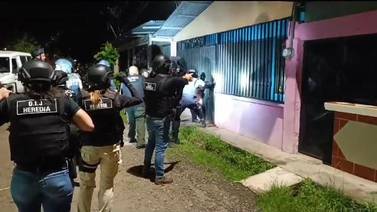 Autoridades le dieron otro golpe a la delincuencia con ocho allanamientos en Puntarenas 