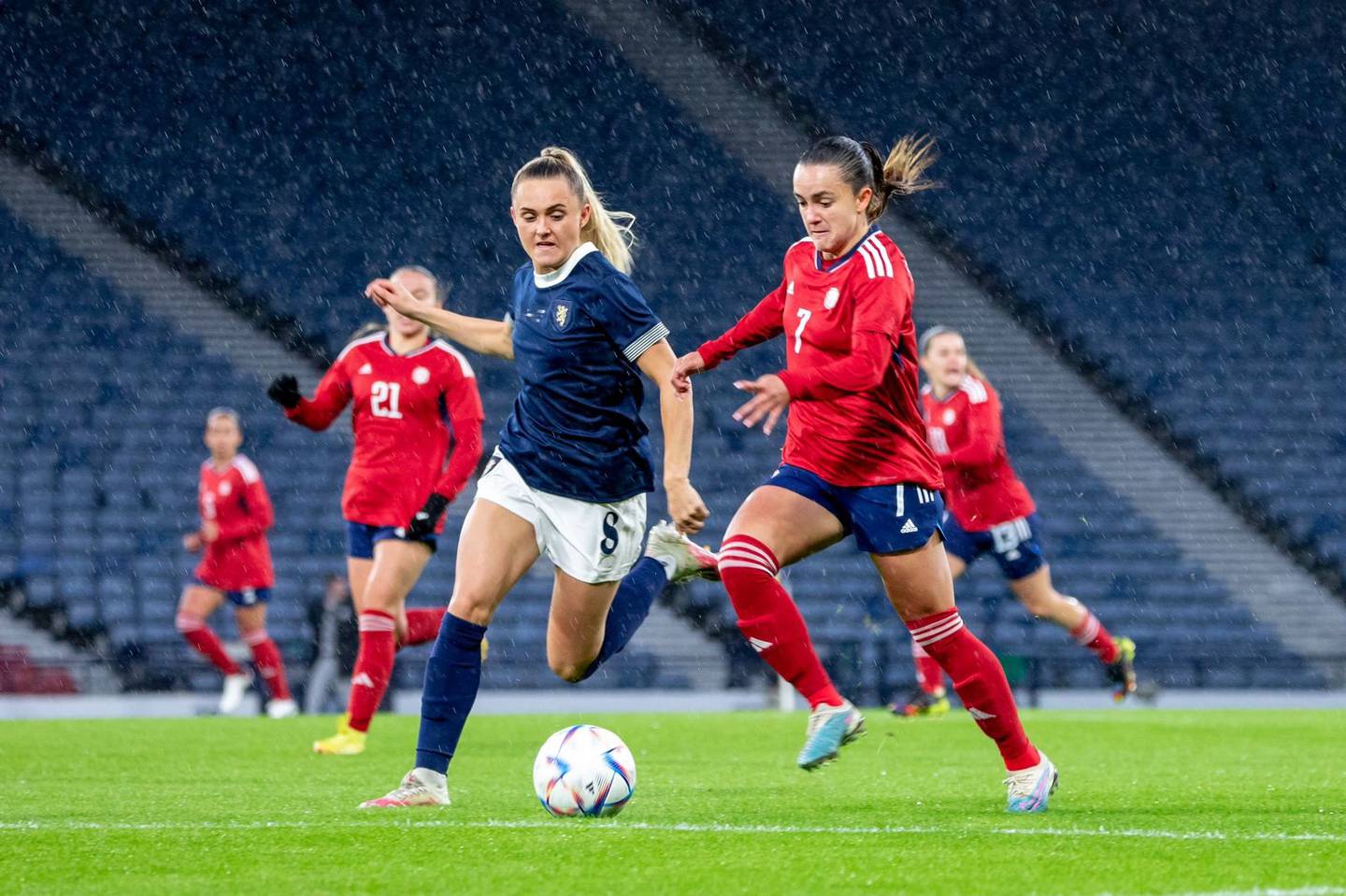 La Selección Femenina cayó goleada ante Escocia 4-0. Prensa Fedefútbol.