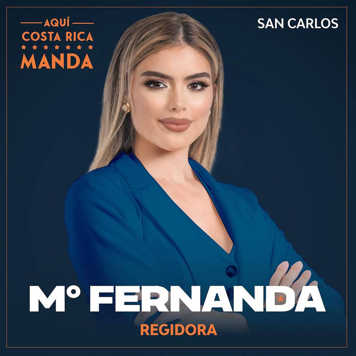 La Miss Costa Rica 2022 María Fernanda Rodríguez se tiró ahora a la política y busca ganar esta vez el título de regidora.