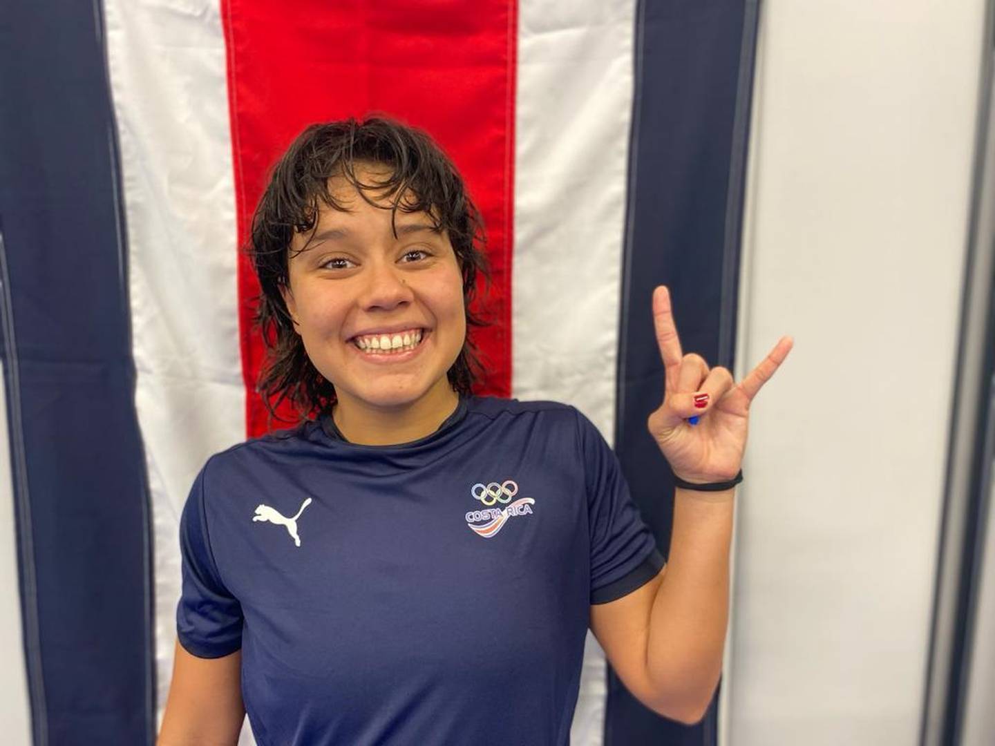 Beatriz Padrón, nadadora costarricense que participó en los Juegos Olímpicos. Cortesía CON.