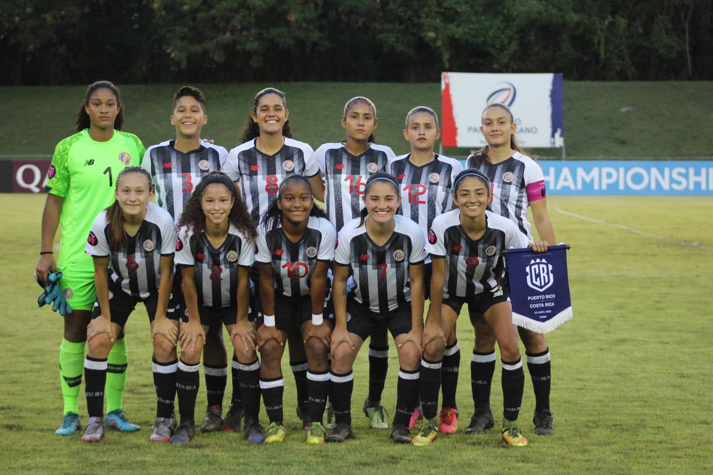 La selección sub-17 femenina de Costa Rica goleó 4-1 a Puerto Rico en el inicio del premundial hacia la Copa del Mundo India 2022. Prensa Fedefútbol.