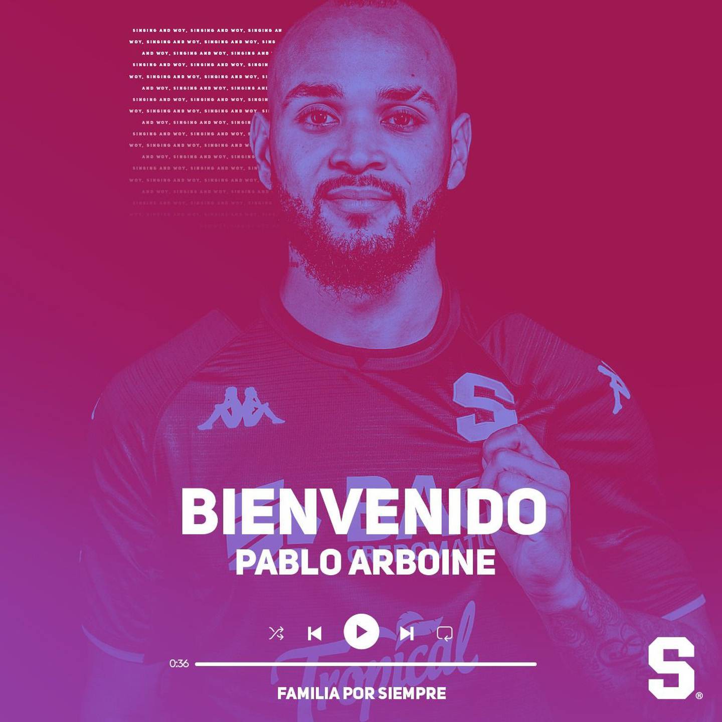 Pablo Arboine llega a Saprissa hasta el 2024. Prensa Saprissa.
