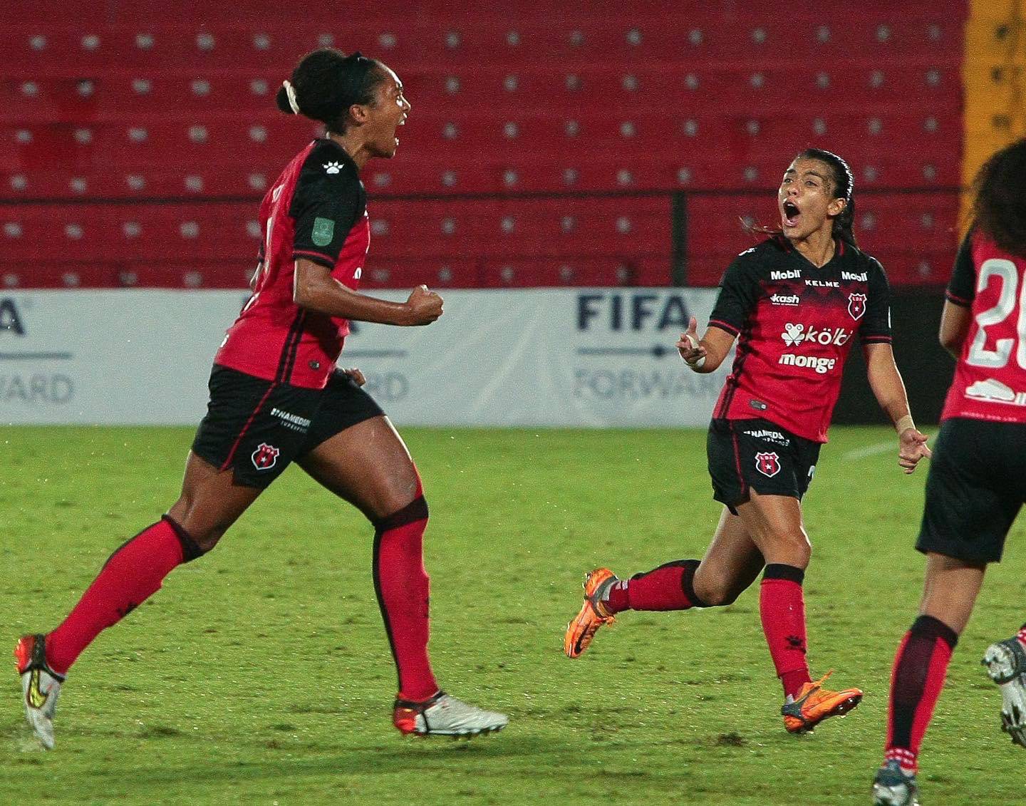 Mia Corbin anotó el gol de la victoria para Alajuelense. Twitter LDA.