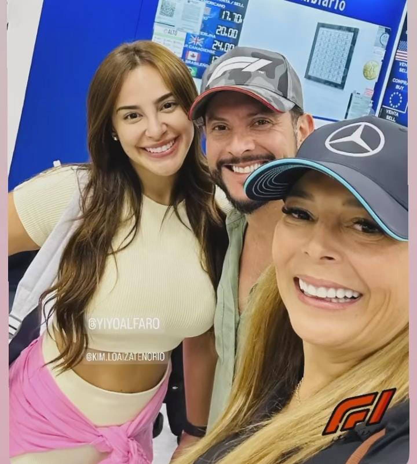 Kimberly Loaiza y Yiyo Alfaro se fueron juntos a ver el GP de México