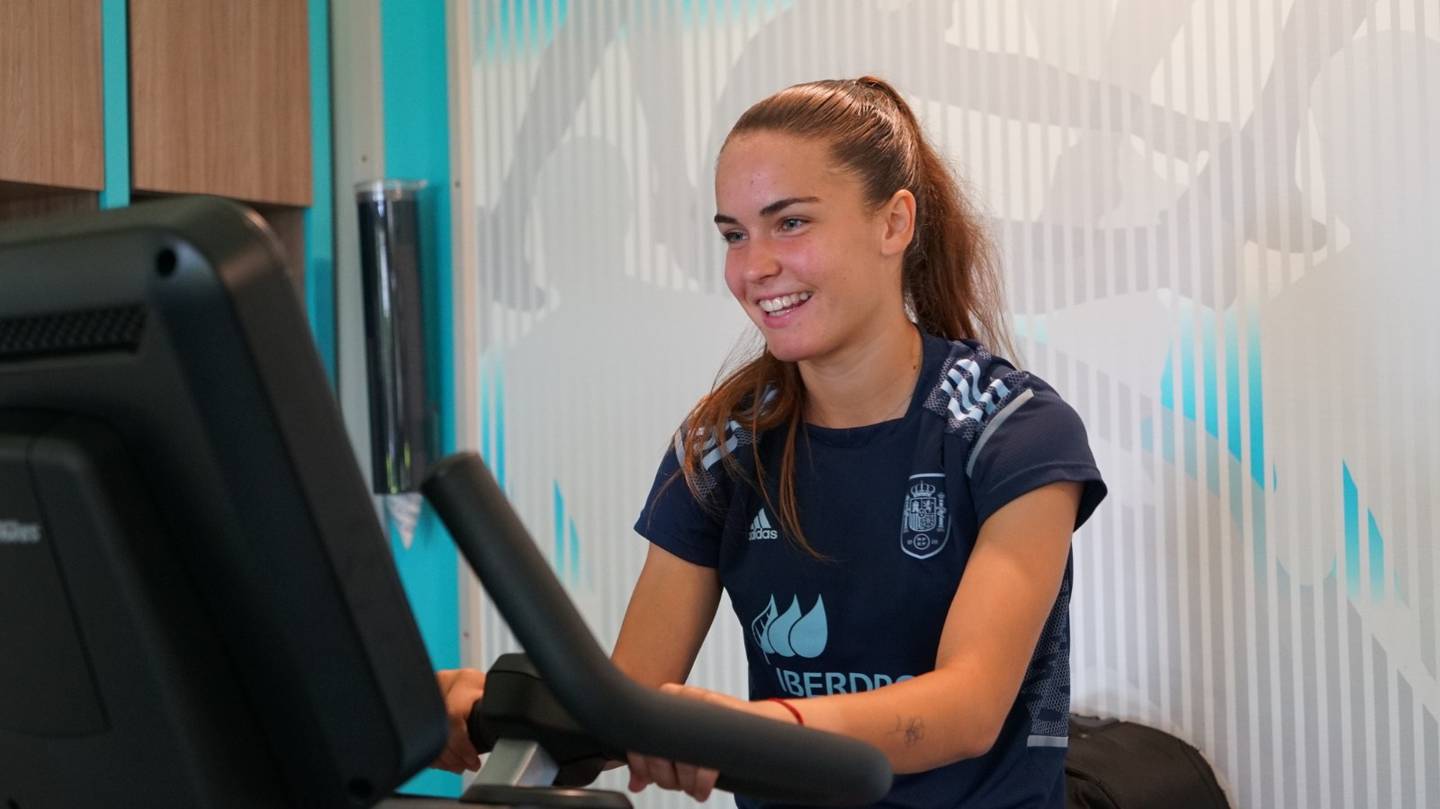 Arianda Mingueza, jugadora de la selección de España. RFEF / Héctor Rubio.
