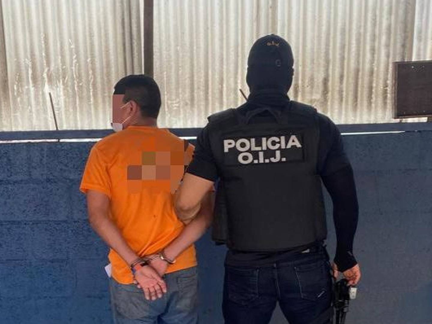 Detienen a sospechoso de torturar a indigente en Zapote. Foto OIJ.