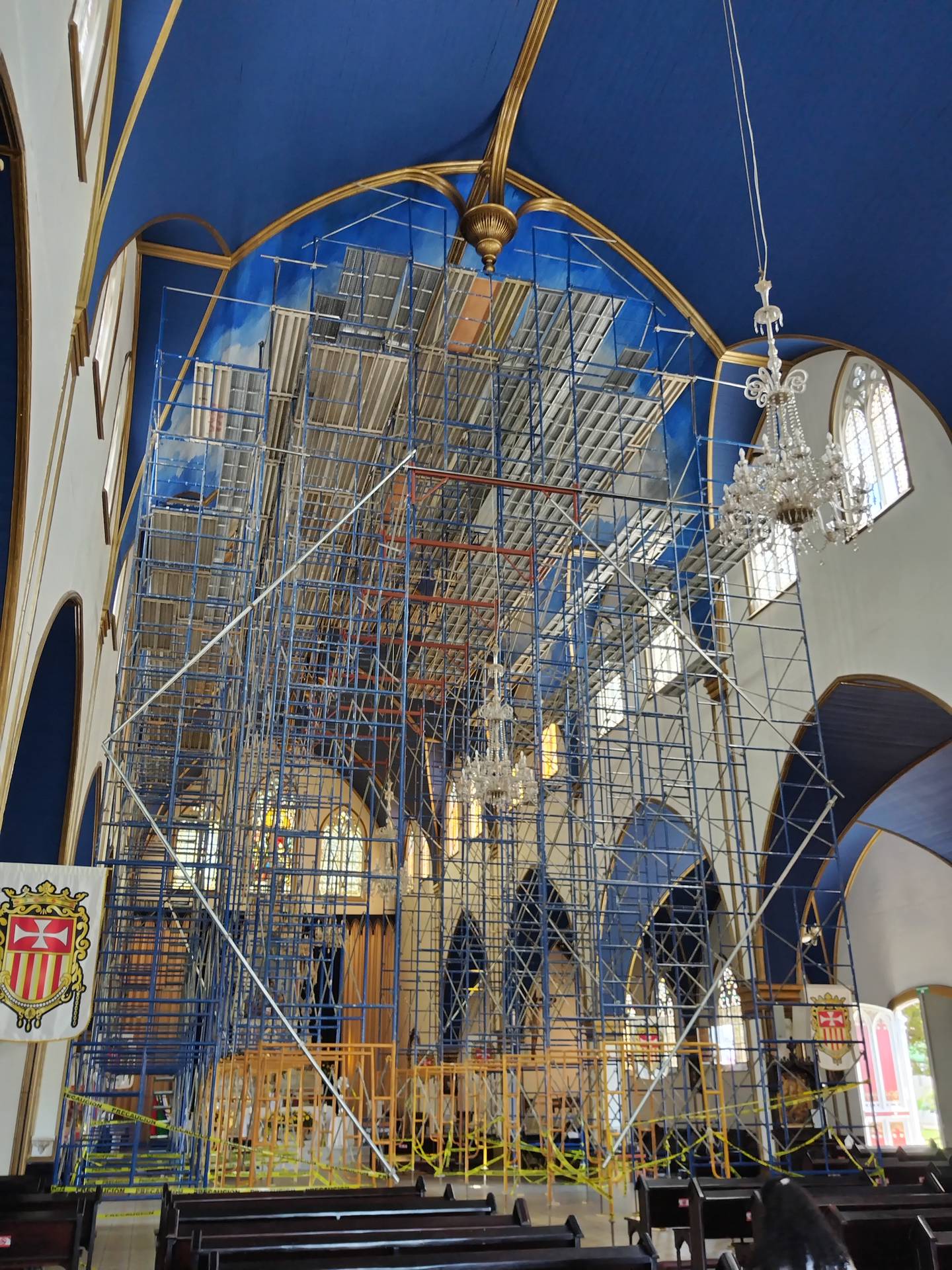 Iglesia de la Virgen de las Mercedes tendrá una pintura artística en el cielorraso.