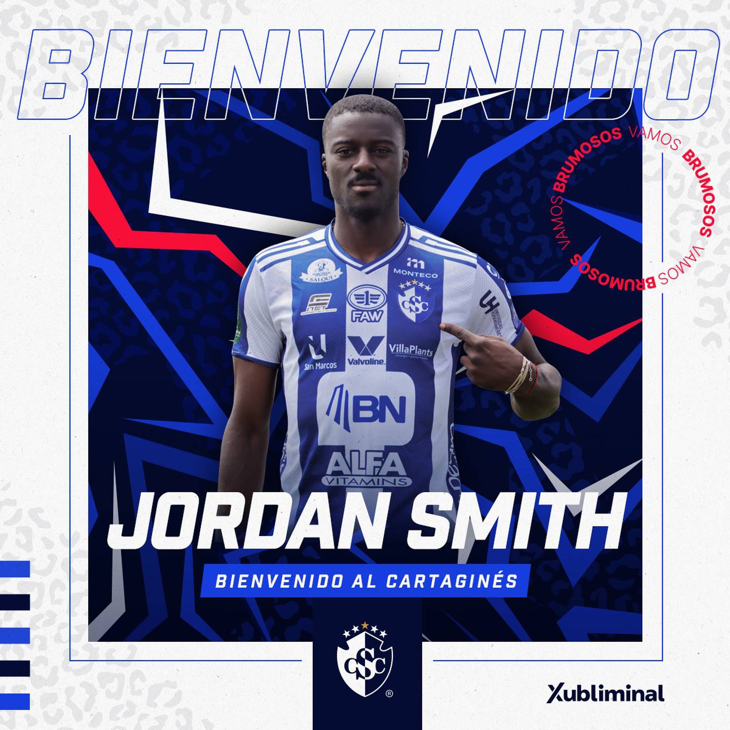 Jordan Smith es el nuevo jugador del Cartaginés. Prensa CSC.