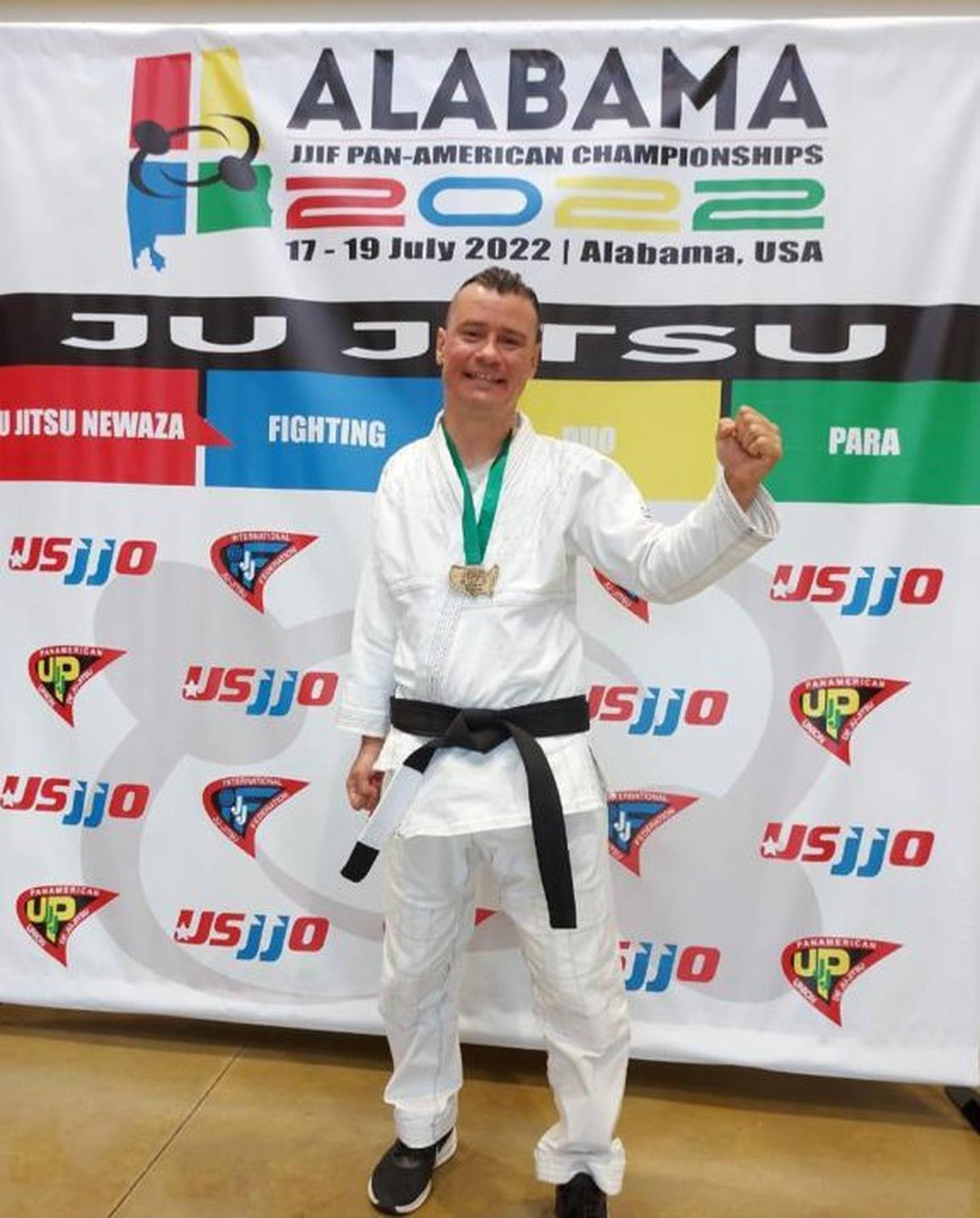 Andrés Fontana, tico que ganó competencia de Para-Jijitsu en Estados Unidos. Cortesía.