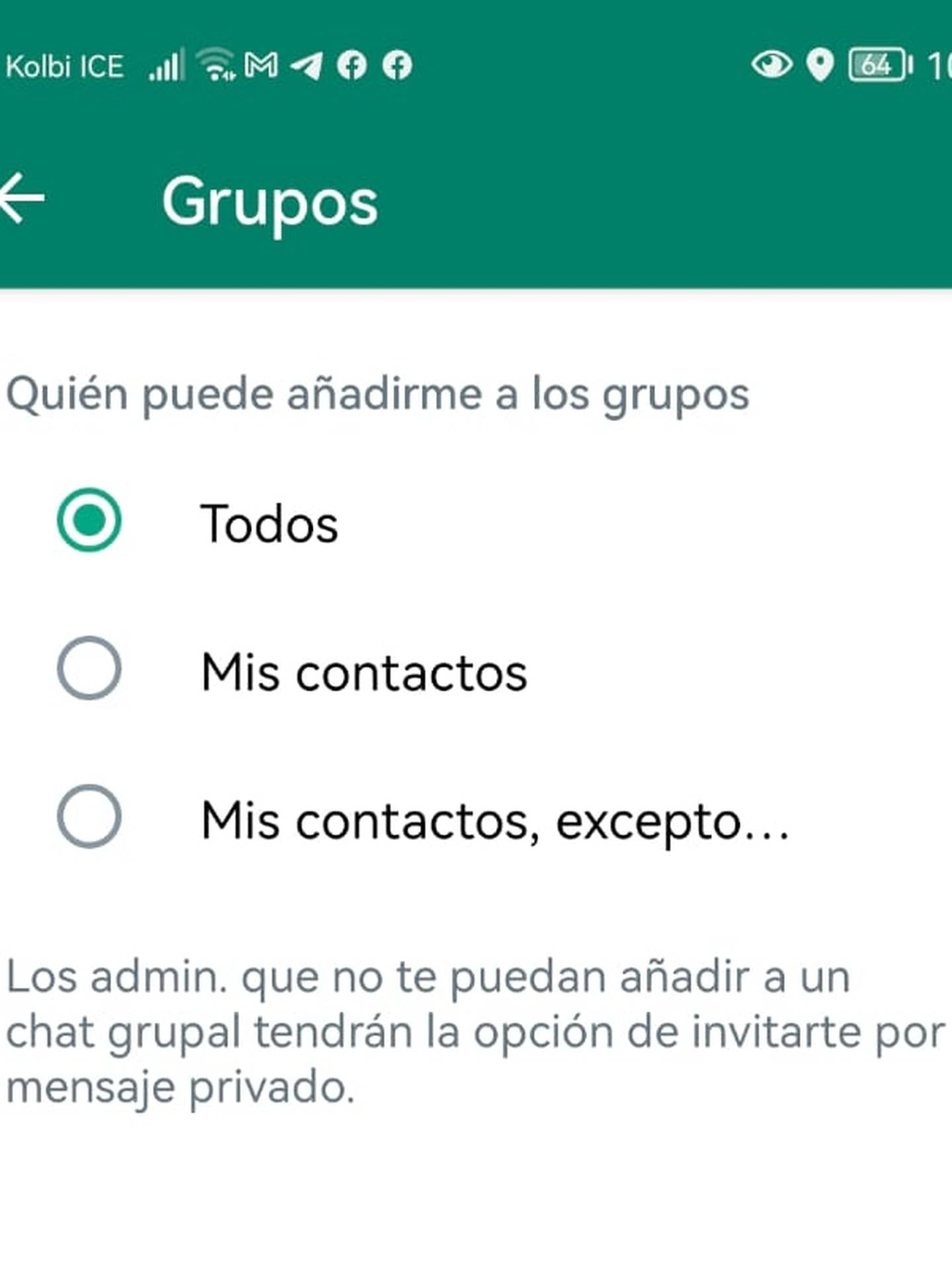 ¿Cómo evitar que lo agreguen a chats grupales de WhatsApp sin consentimiento?