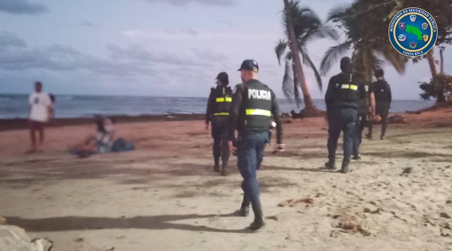 Ministerio de Seguridad asegura que mantiene operativos en playas de Limón. Foto MSP.
