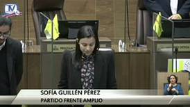 Sofía Guillén denunció el ofrecimiento de una embajada a cambio de votar a favor de eurobonos