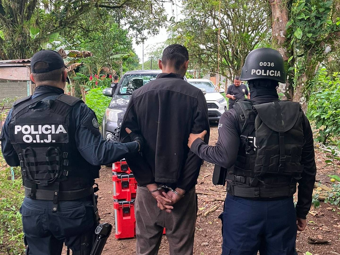 El sospechosos fue detenido este miércoles en Pococí de Limón. Foto OIJ.