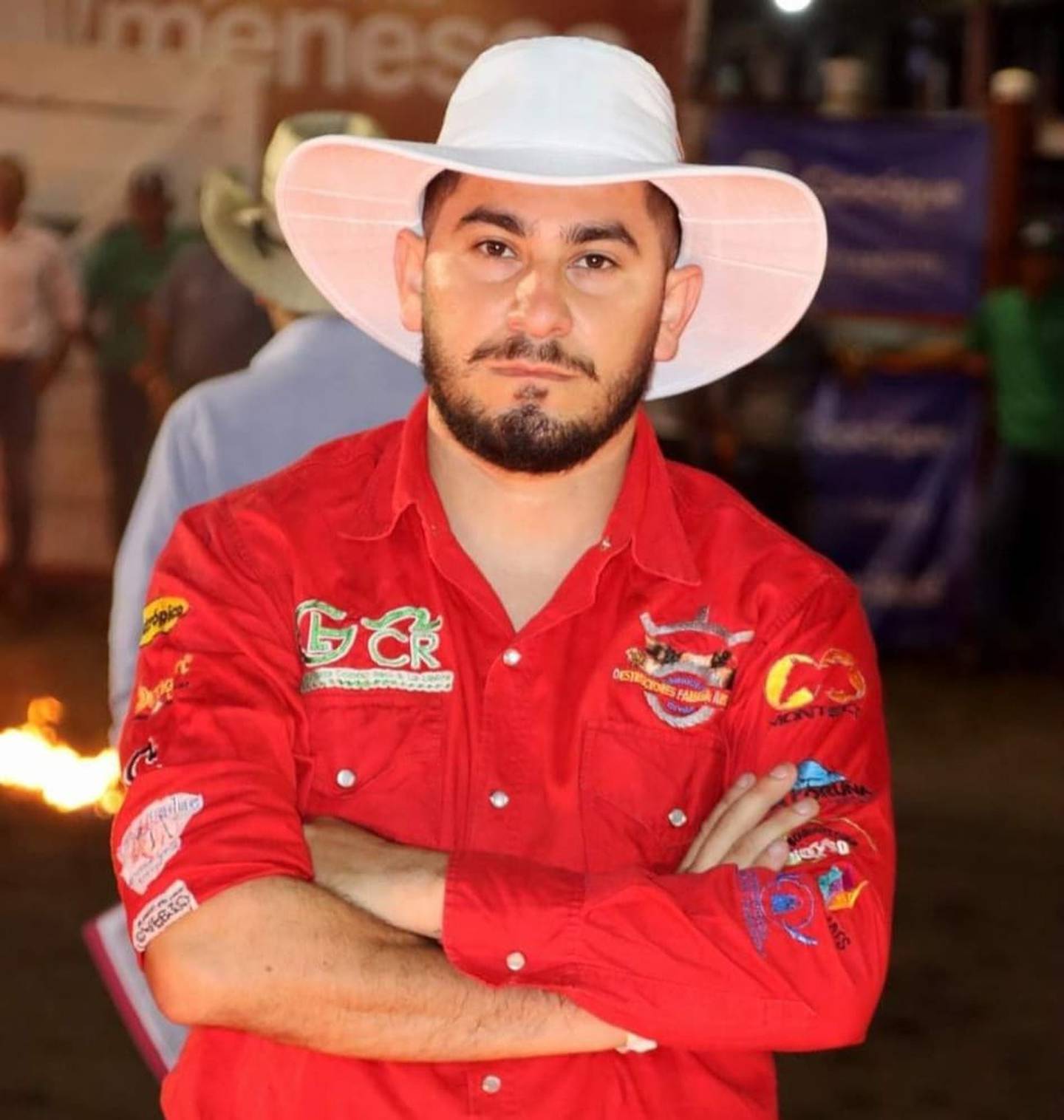 Belquin Duney Pérez Arce era un apasionado y reconocido montador en la zona norte del país, murió al ser golpeado por un toro en las fiestas de Guatuso, Alajuela. Foto: Guatuso 24/7