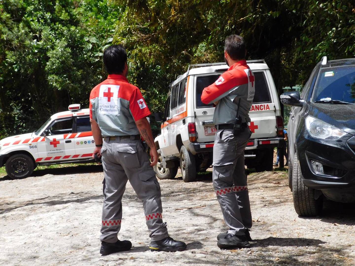 Cruz Roja busca a hombre perdido en cerro Dantas. Foto cortesía Cruz Roja.