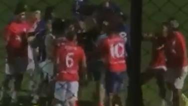 (Video)Partido terminó en medio de una balacera en el estadio Juan Gobán