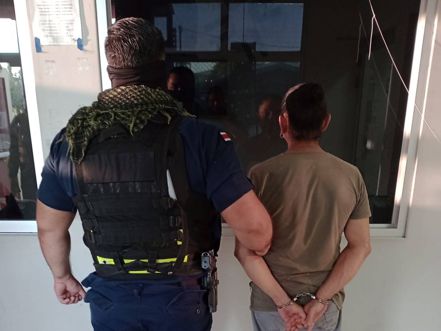 Cárdenas fue detenido por la Fuerza Pública en Santa Cruz de Guanacaste. Foto MSP.