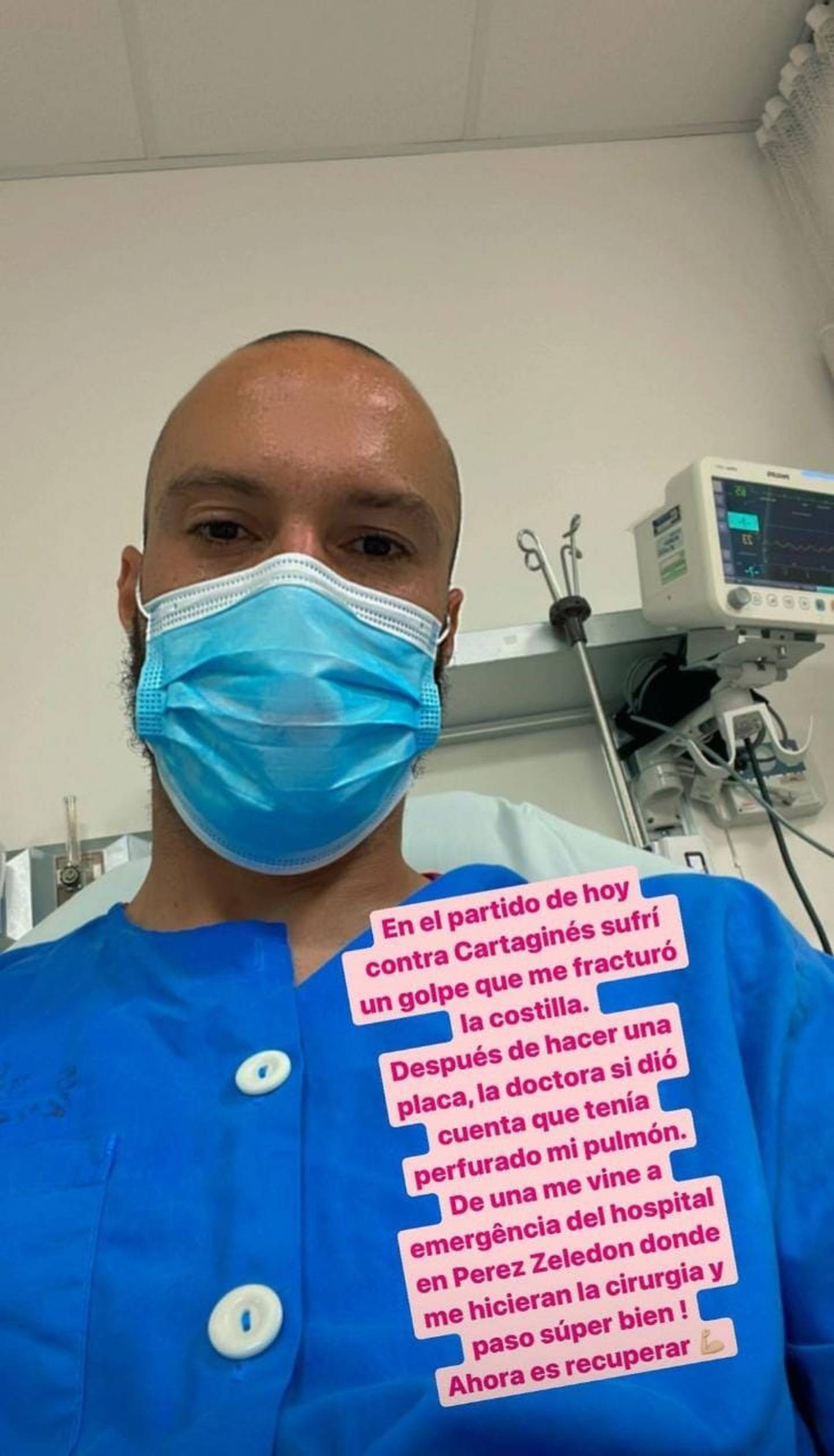 Moura informó de su condición de salud en su cuenta de Instagram. Instagram.
