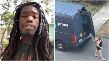 Chofer de Amazon dio la cara tras despido por video de mujer que salía de su camioneta