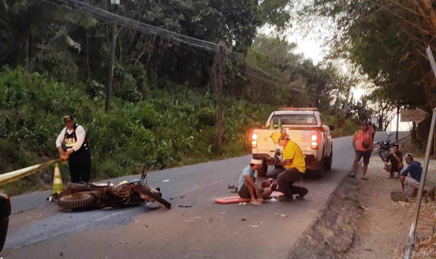 El accidente ocurrió en Nosara de Nicoya. Foto Guana Noticias.