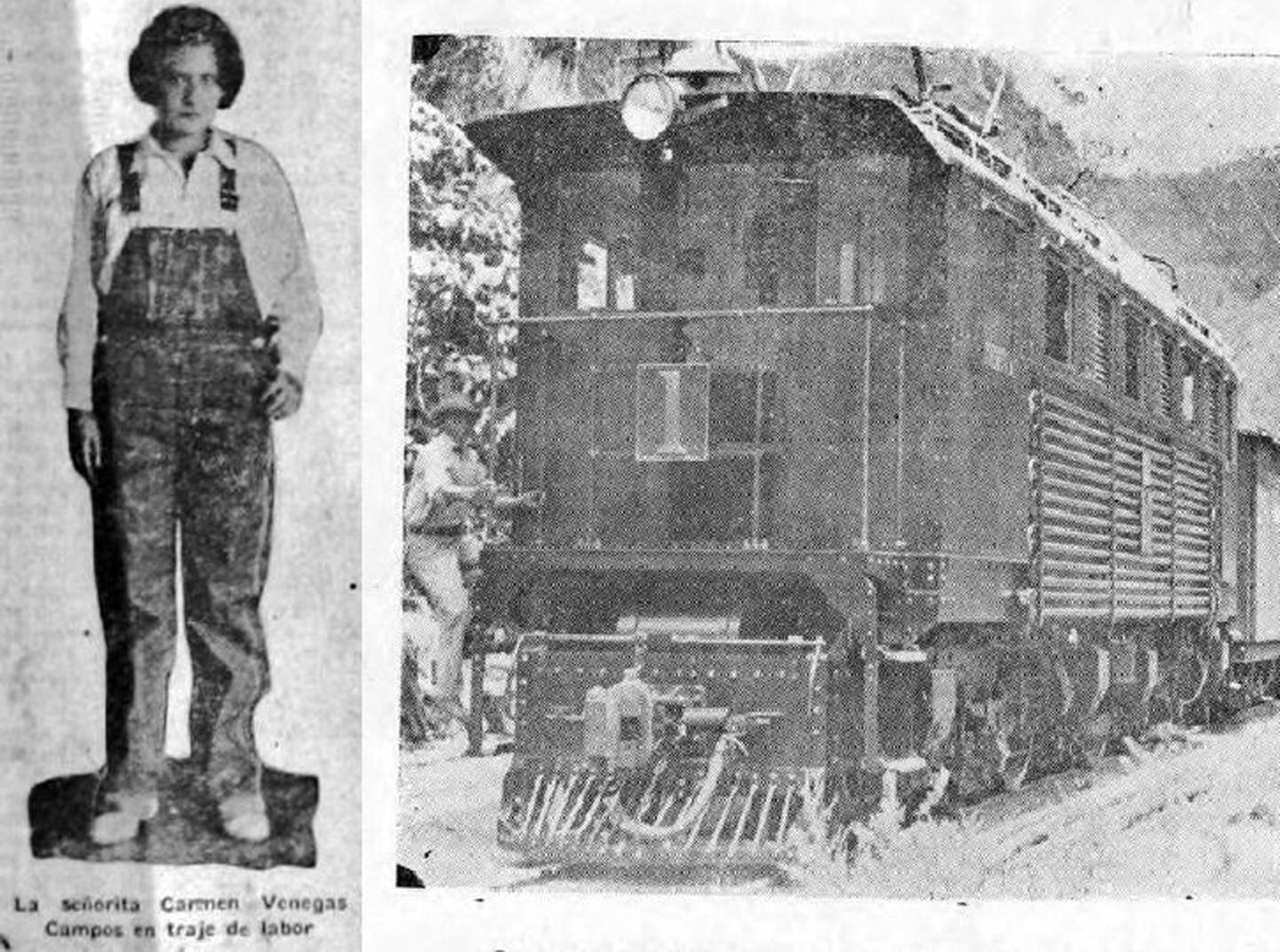 El 28 de mayo de 1932, con 18 años de edad, Carmencita Zeledón Venegas, recién graduada de bachiller en el Colegio de Señoritas, se convirtió en la primera mujer maquinista de una locomotora eléctrica en Costa Rica