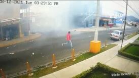 Nuevo video muestra cómo ocurrió la explosión en la casa donde fabricaban pólvora en Cartago 