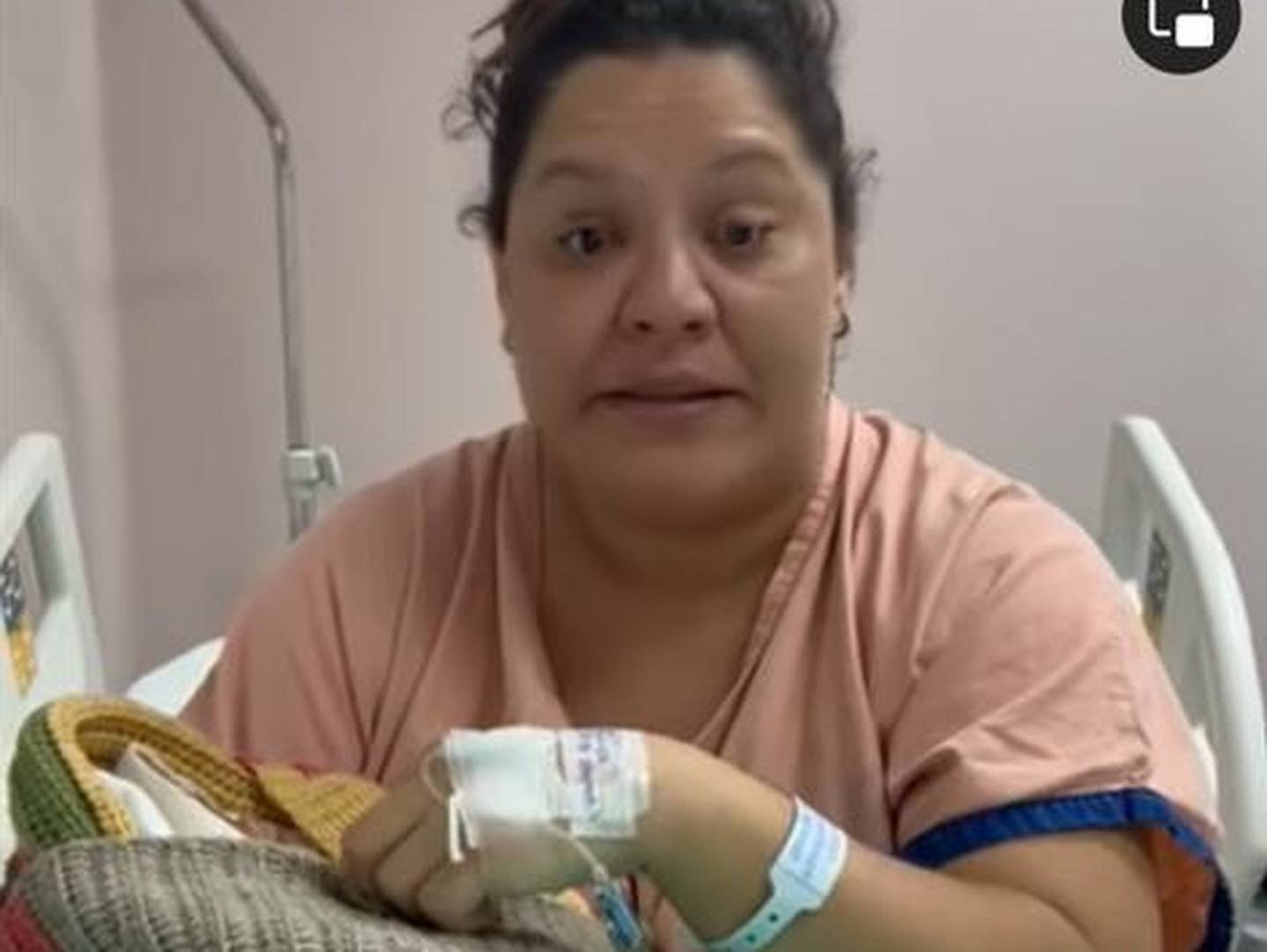 Angie Herrera Guzmán y su bebé prematura. Caso Nicoya. 9 de enero 2024