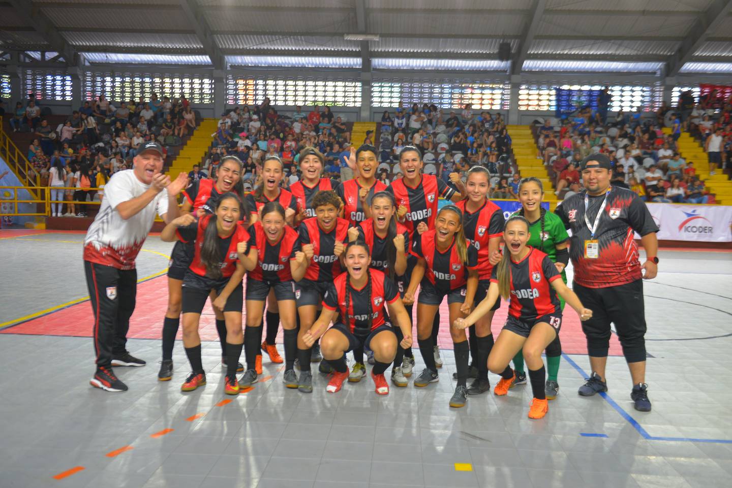 Alajuela se consagró campeón del futsal femenino de Juegos Deportivos Nacionales por segunda ocasión en su historia,  tras derrotar 4-3 a Zarcero desde la muerte súbita de los penales luego de empatar a un gol en la gran final, disputada este miércoles a gimnasio lleno en el Polideportivo Monserrat.