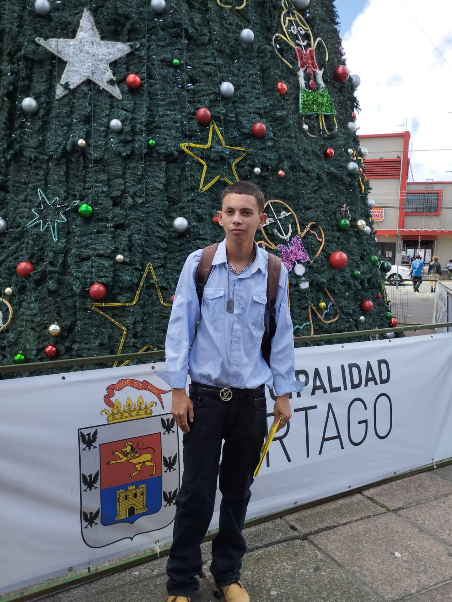 Jesús Ricardo Molina Barboza, de 21 años, está desaparecido desde este viernes 1 de diciembre y sus allegados interpusieron la denuncia en el OIJ para poder localizarlo. Foto: OIJ