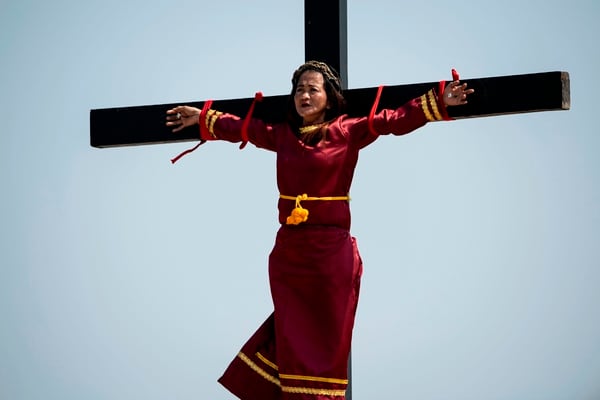 Esta fue la Ãºnica mujer que se pidiÃ³ que la crucificaran. AFP