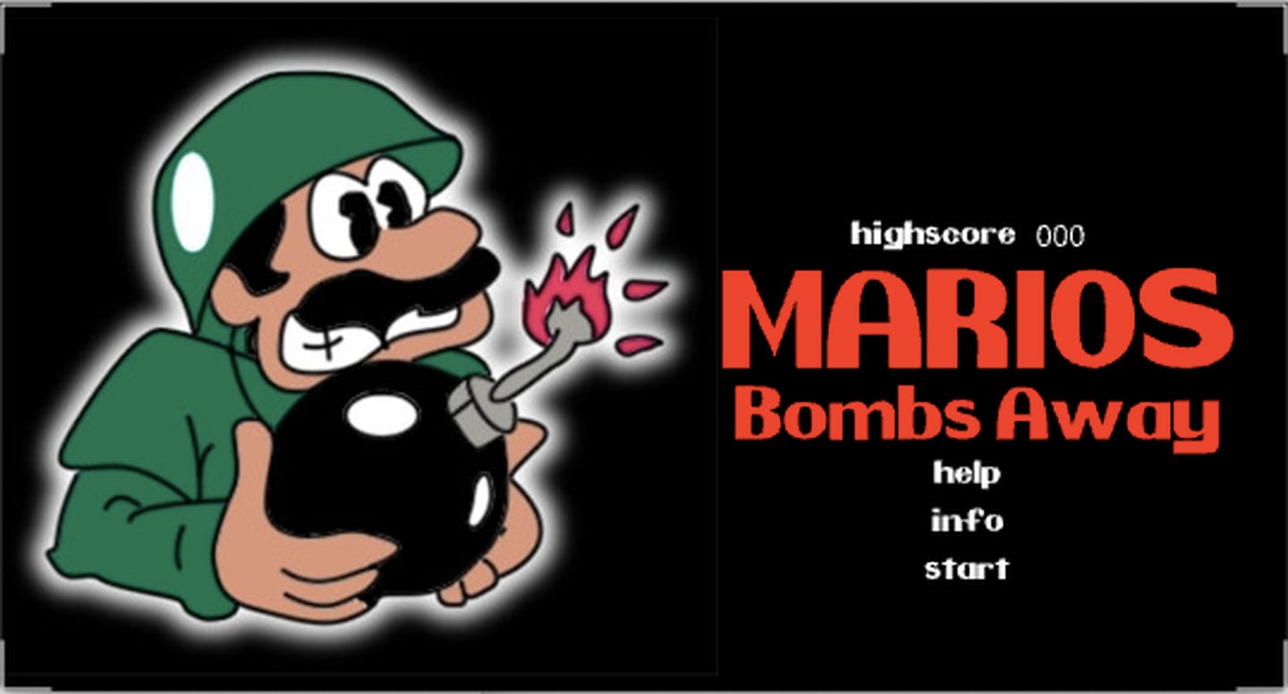 Portada del juego Mario's Bombs Away. Foto tomada de archive.org